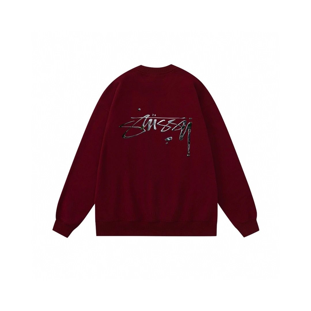 Stussy Crewneck Sweatshirt Black Hoodie - 27