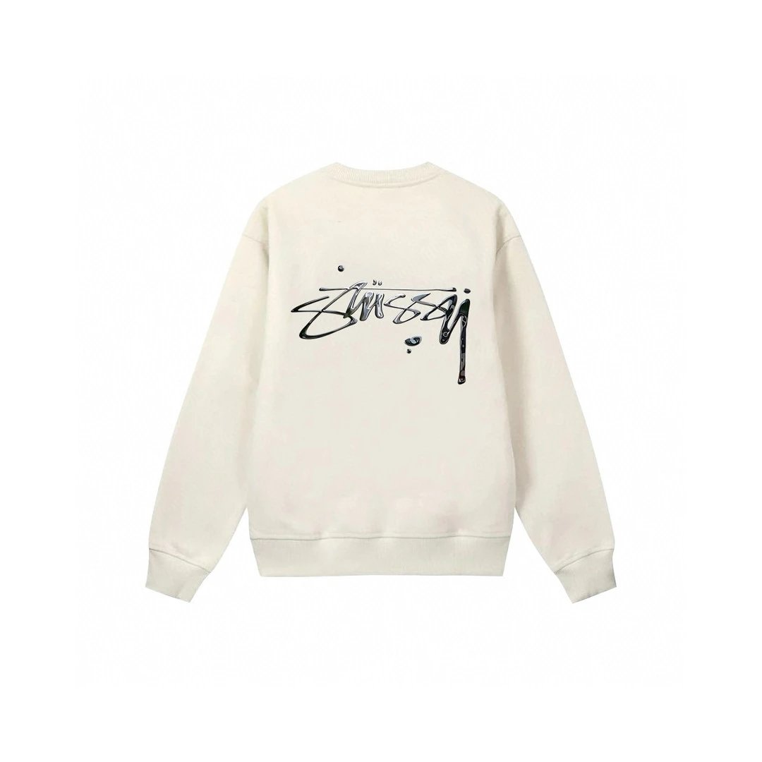 Stussy Crewneck Sweatshirt Black Hoodie - 25