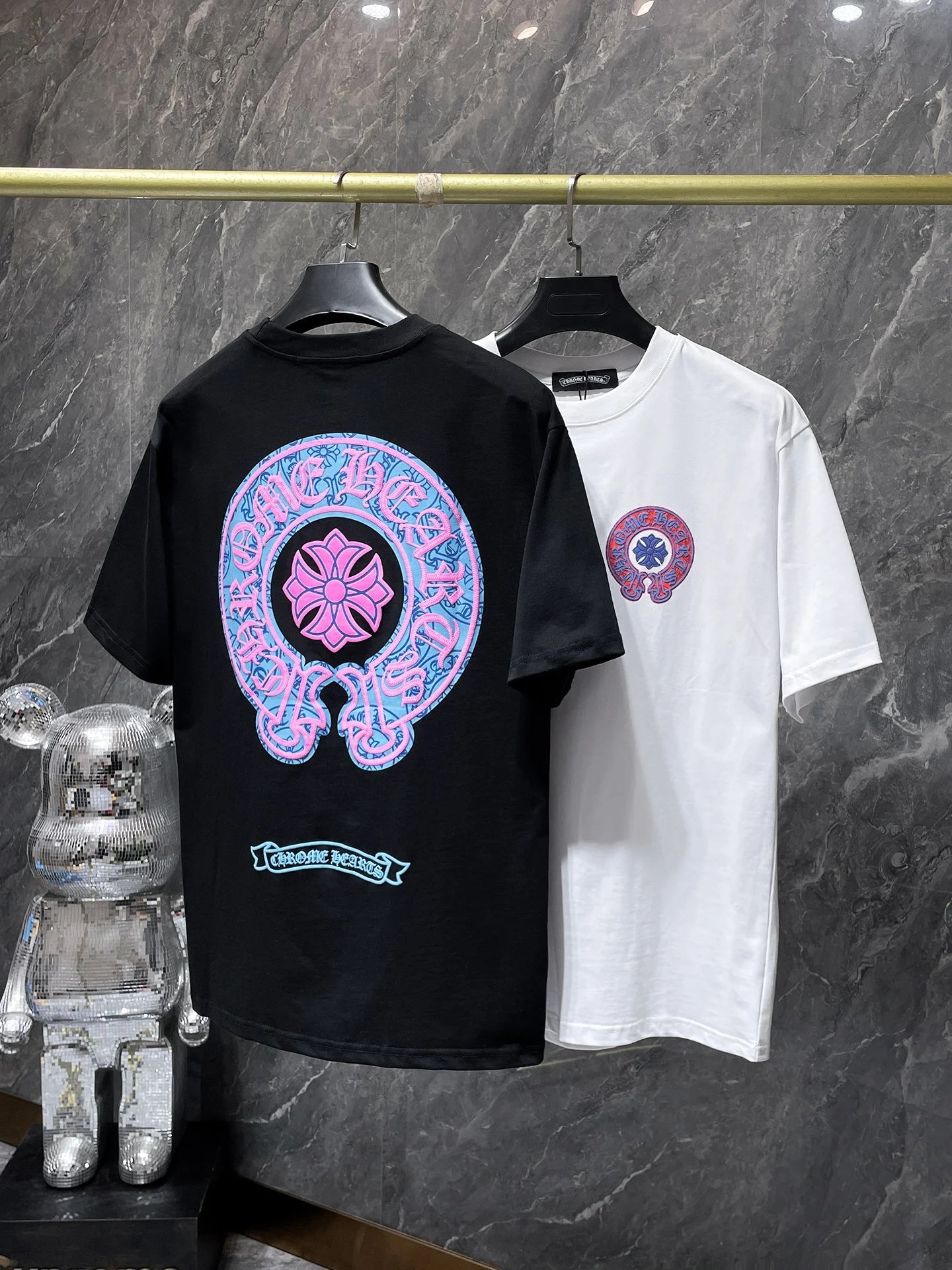 Chrome Hearts Gradient Logo Back Print T-Shirt Black - 30