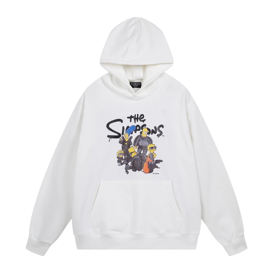 Balenciaga Logo Hoodie Black - 33