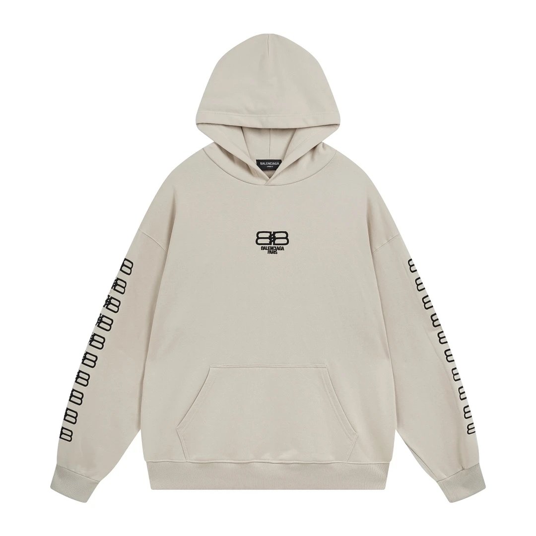 Balenciaga Authentic Jersey Apparel Hoodie Charcoal Gray Hoodie - 13