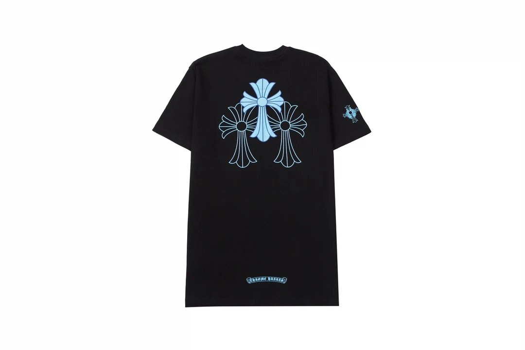 Chrome Hearts Gradient Logo Back Print T-Shirt Black - 40