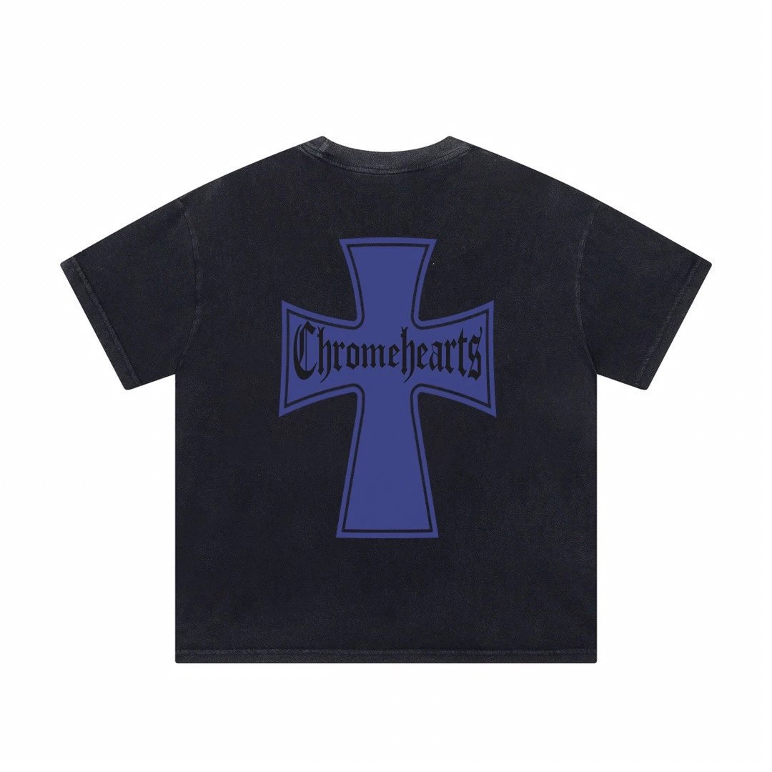 Chrome Hearts Gradient Logo Back Print T-Shirt Black - 12
