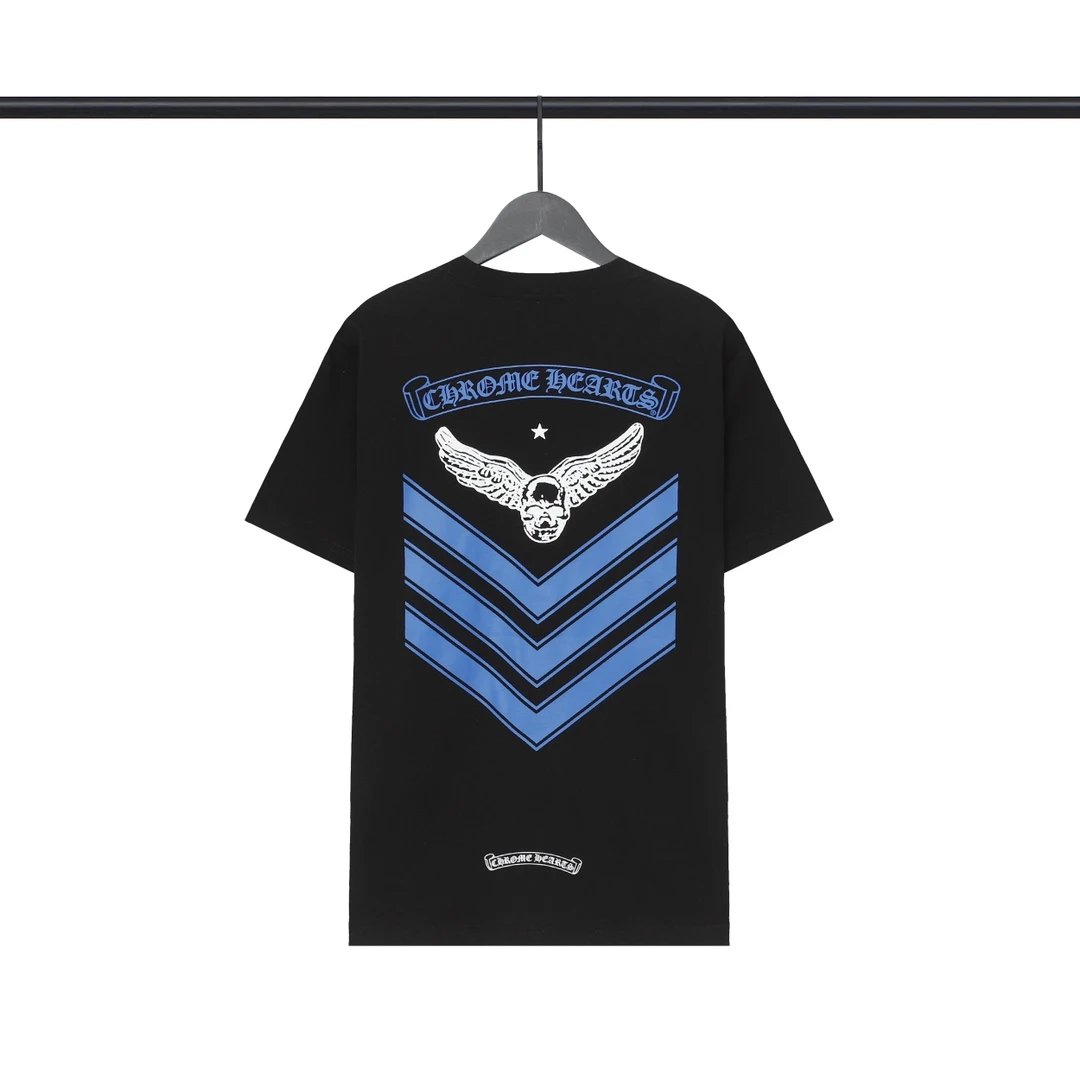 Chrome Hearts Gradient Logo Back Print T-Shirt Black - 44