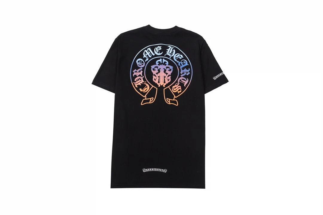 Chrome Hearts Gradient Logo Back Print T-Shirt Black - 37