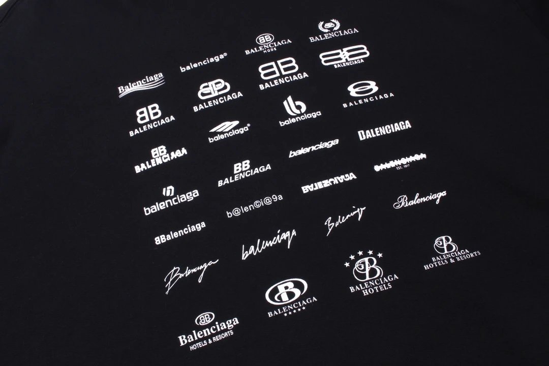 Balenciaga Logo Hoodie Black - 4