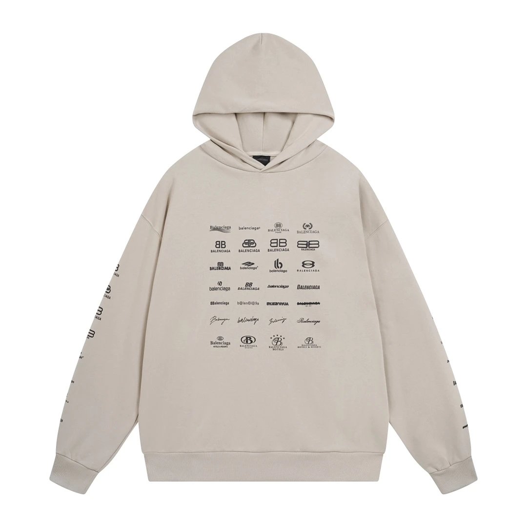 Balenciaga Logo Hoodie Black - 21