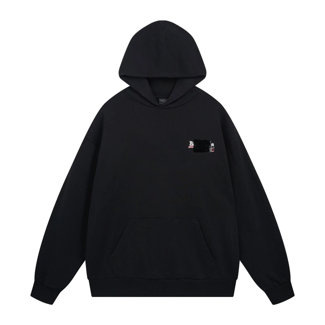 Balenciaga Logo Hoodie Black - 30