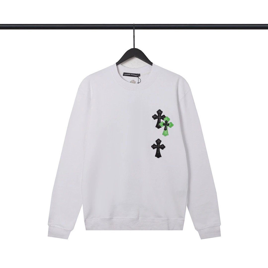 Chrome Hearts Cross Logo Long Sleeve Sweatshirt White Sweater - 29