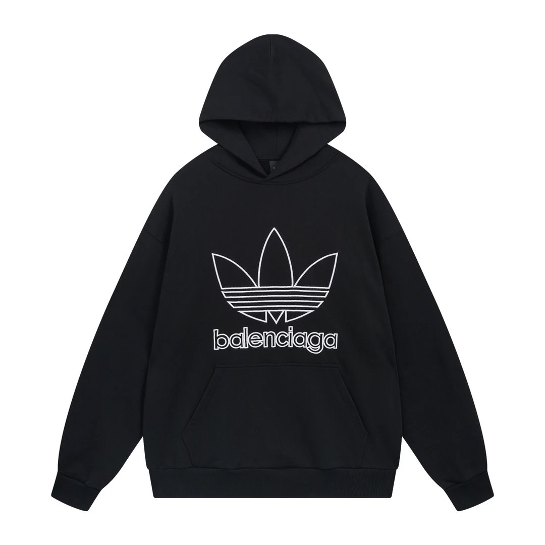 Balenciaga Logo Hoodie Black - 24
