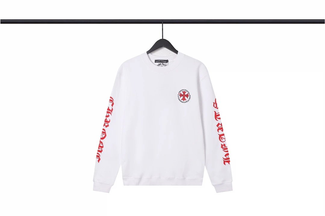 Chrome Hearts Cross Logo Long Sleeve Sweatshirt White Sweater - 17
