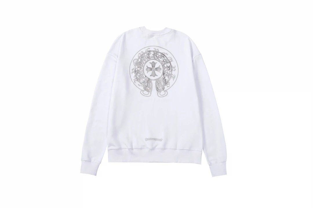 Chrome Hearts Cross Logo Long Sleeve Sweatshirt White Sweater - 33