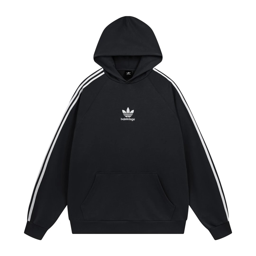 Balenciaga Authentic Jersey Apparel Hoodie Charcoal Gray Hoodie - 22