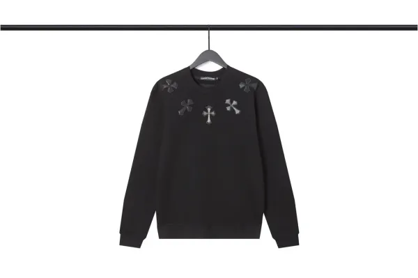 Chrome Hearts Cross Logo Long Sleeve Sweatshirt White Sweater - 11
