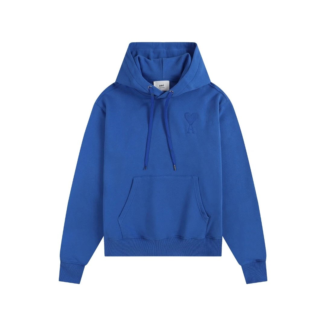 AMI Paris College Hoodie Gray - 21