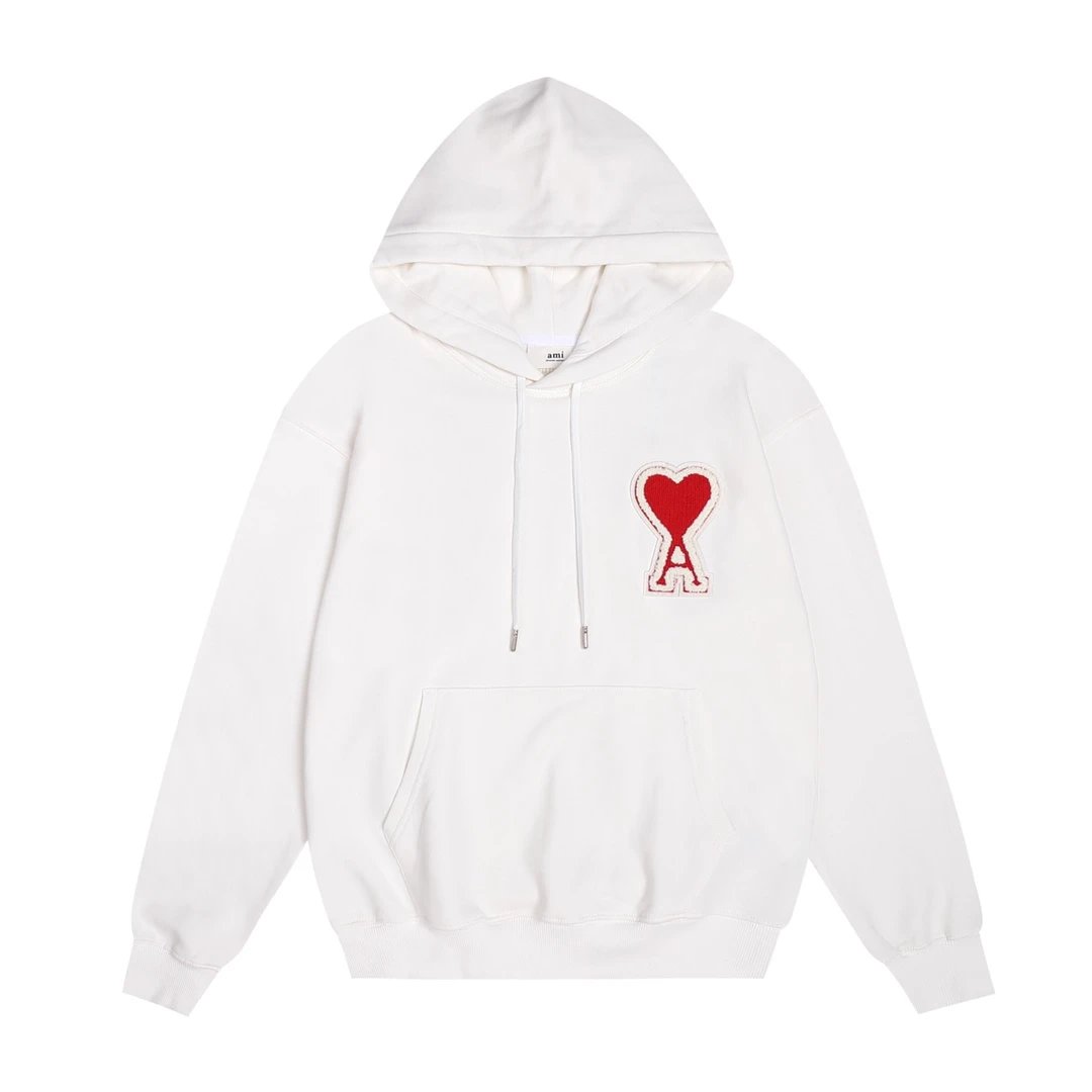 AMI Paris College Hoodie Gray - 38