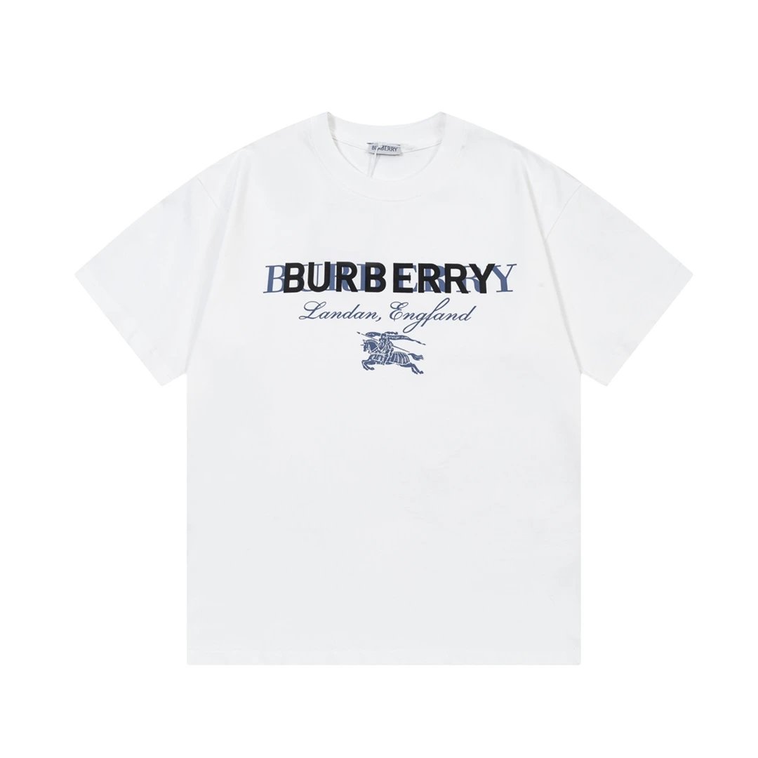 Burberry Logo-Embroidered Black T-Shirt - 22