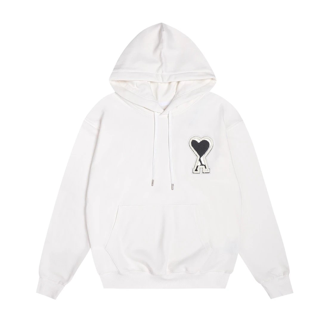 AMI Paris College Hoodie Gray - 39