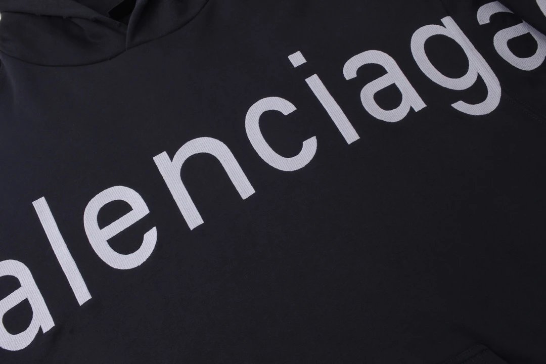 Balenciaga Authentic Jersey Apparel Hoodie Charcoal Gray Hoodie - 6