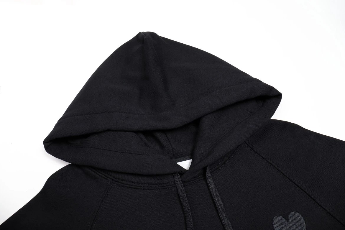 AMI Paris College Hoodie Gray - 3