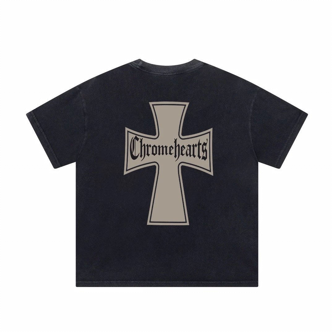 Chrome Hearts Gradient Logo Back Print T-Shirt Black - 11
