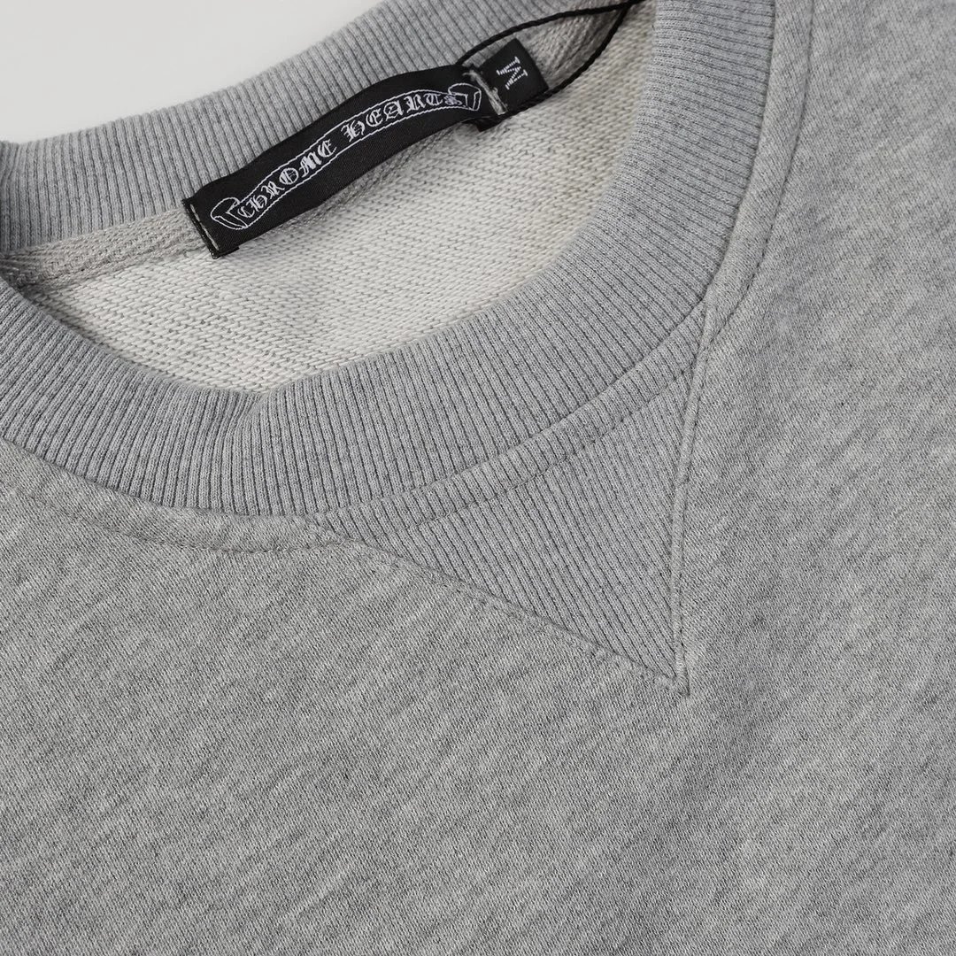 Chrome Hearts Cross Logo Long Sleeve Sweatshirt White Sweater - 3