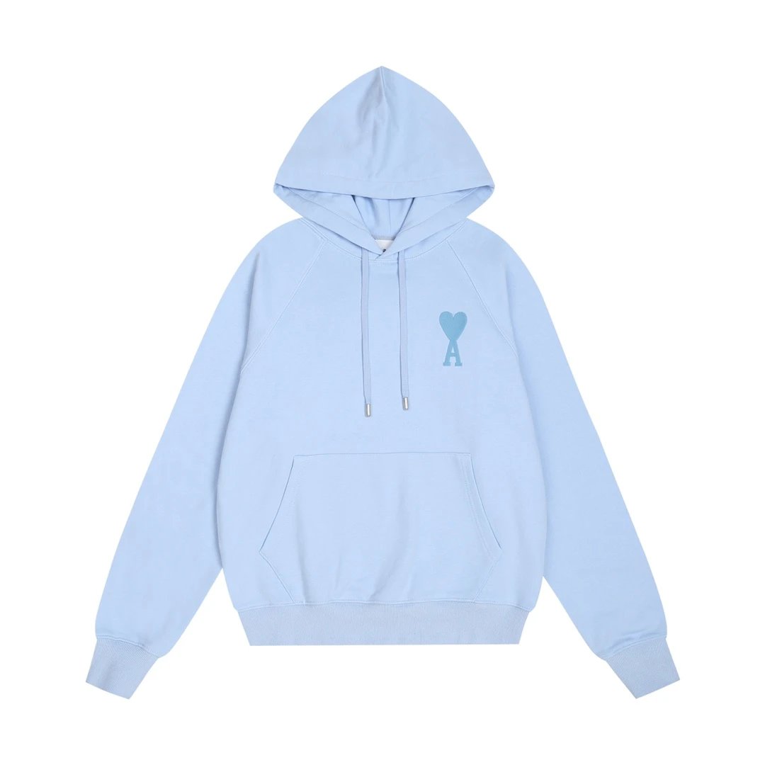 AMI Paris College Hoodie Gray - 28