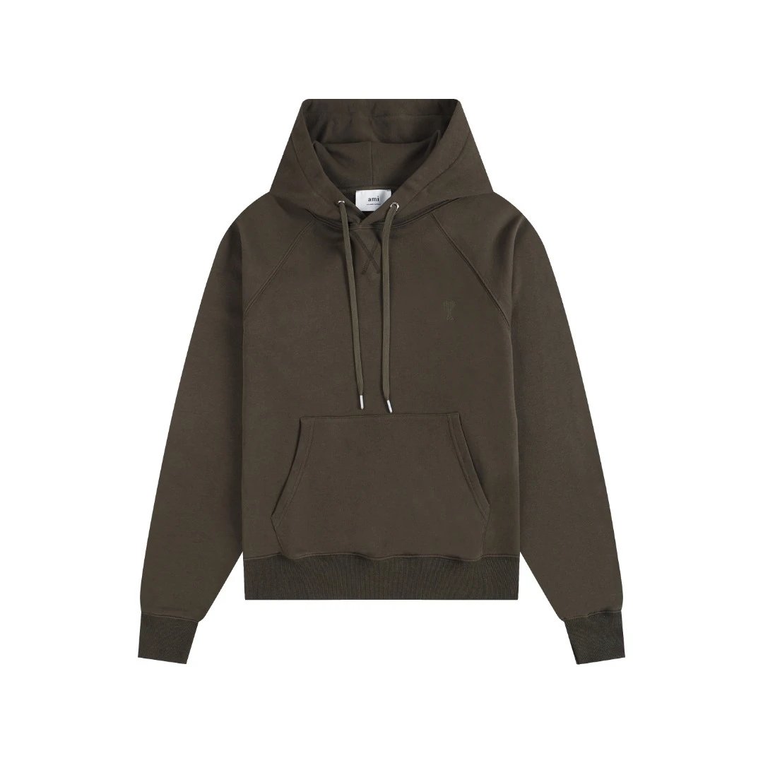 AMI Paris College Hoodie Gray - 23