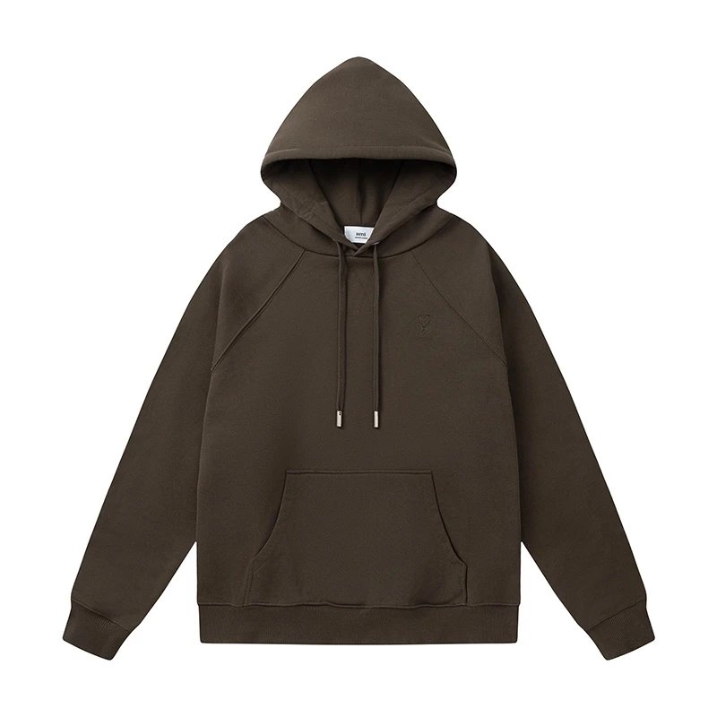 AMI Paris College Hoodie Gray - 46