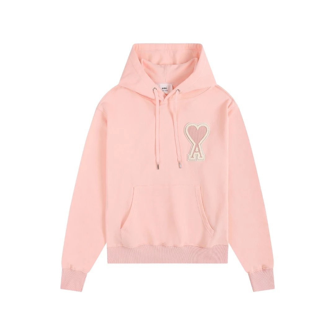 AMI Paris College Hoodie Gray - 40