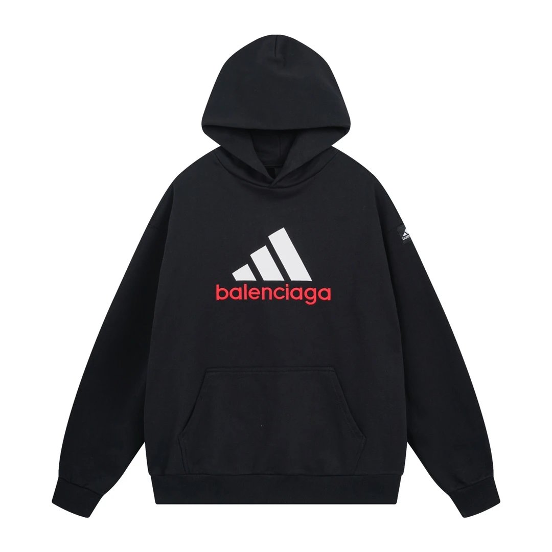 Balenciaga Authentic Jersey Apparel Hoodie Charcoal Gray Hoodie - 26