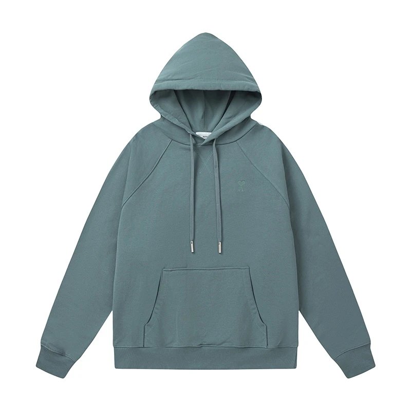 AMI Paris College Hoodie Gray - 45