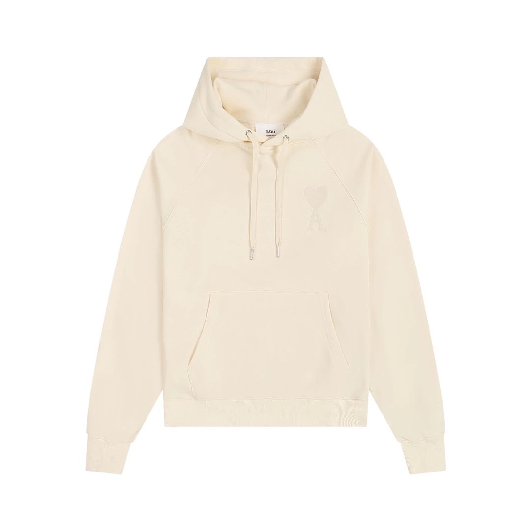 AMI Paris College Hoodie Gray - 33