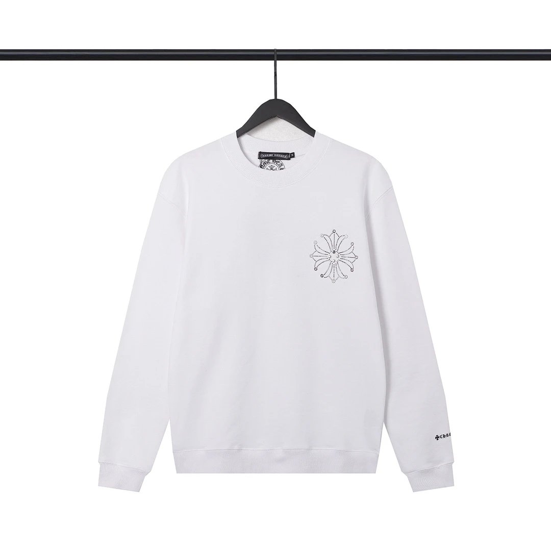 Chrome Hearts Cross Logo Long Sleeve Sweatshirt White Sweater - 37