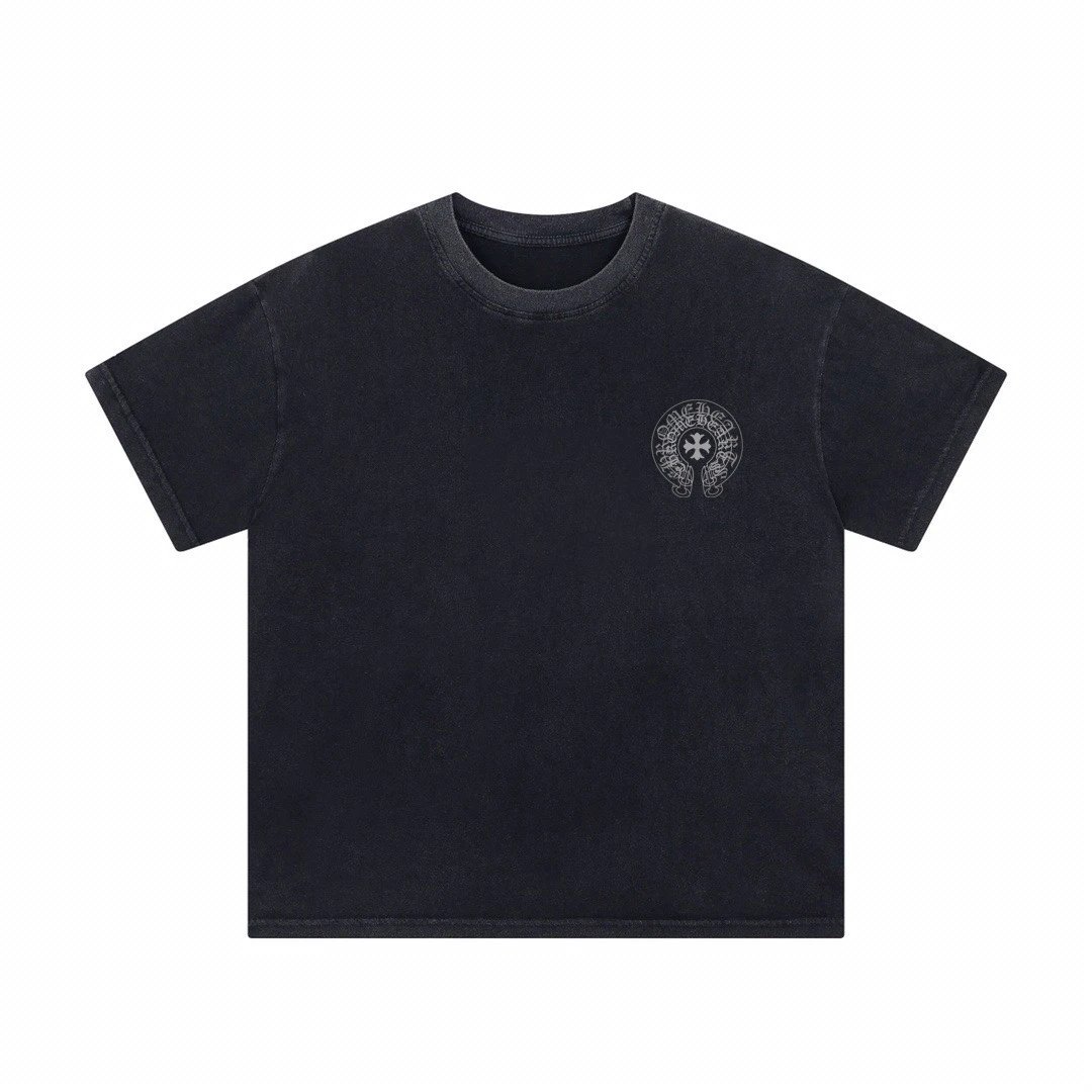 Chrome Hearts Gradient Logo Back Print T-Shirt Black - 6