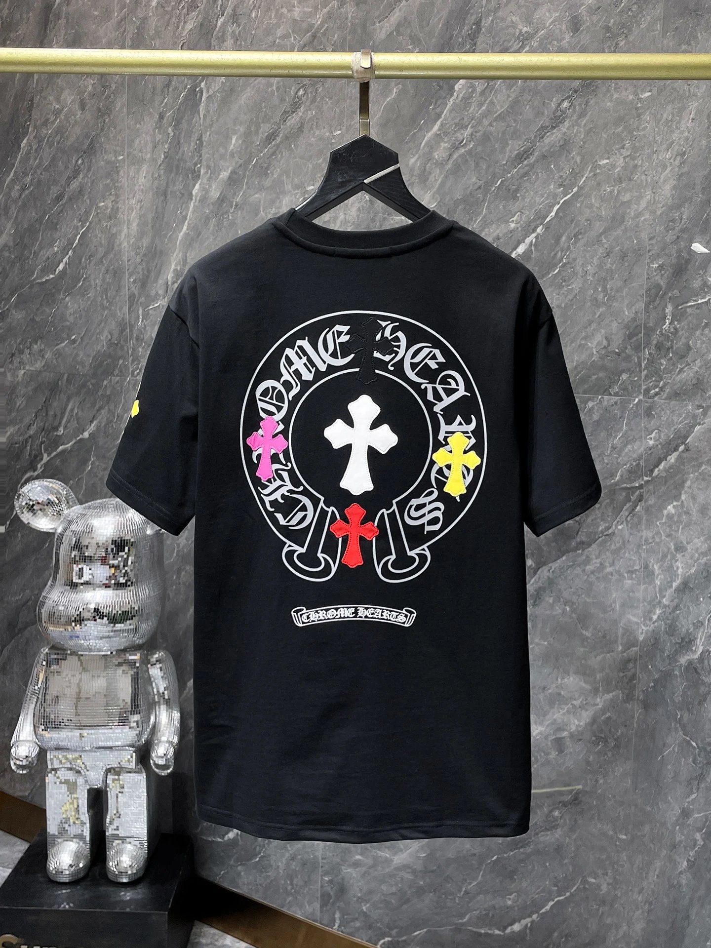 Chrome Hearts Gradient Logo Back Print T-Shirt Black - 24