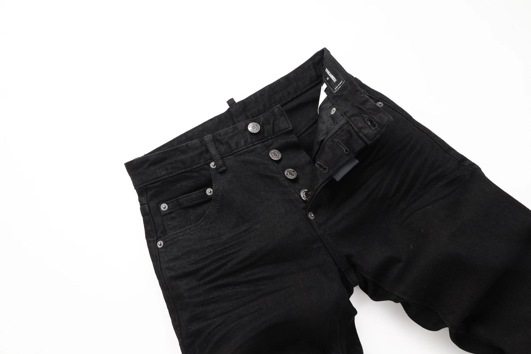 Dsquared2 Distressed Paint-Splatter Slim Fit Jeans Blue - 16