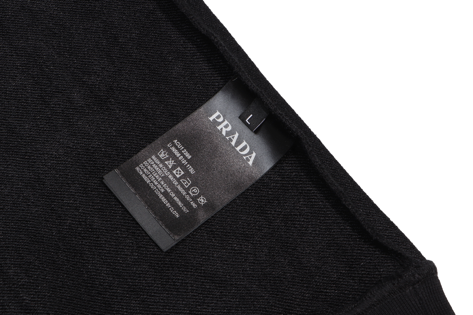 Prada Triangle Patch Black Sweatshirt Sweater - 9