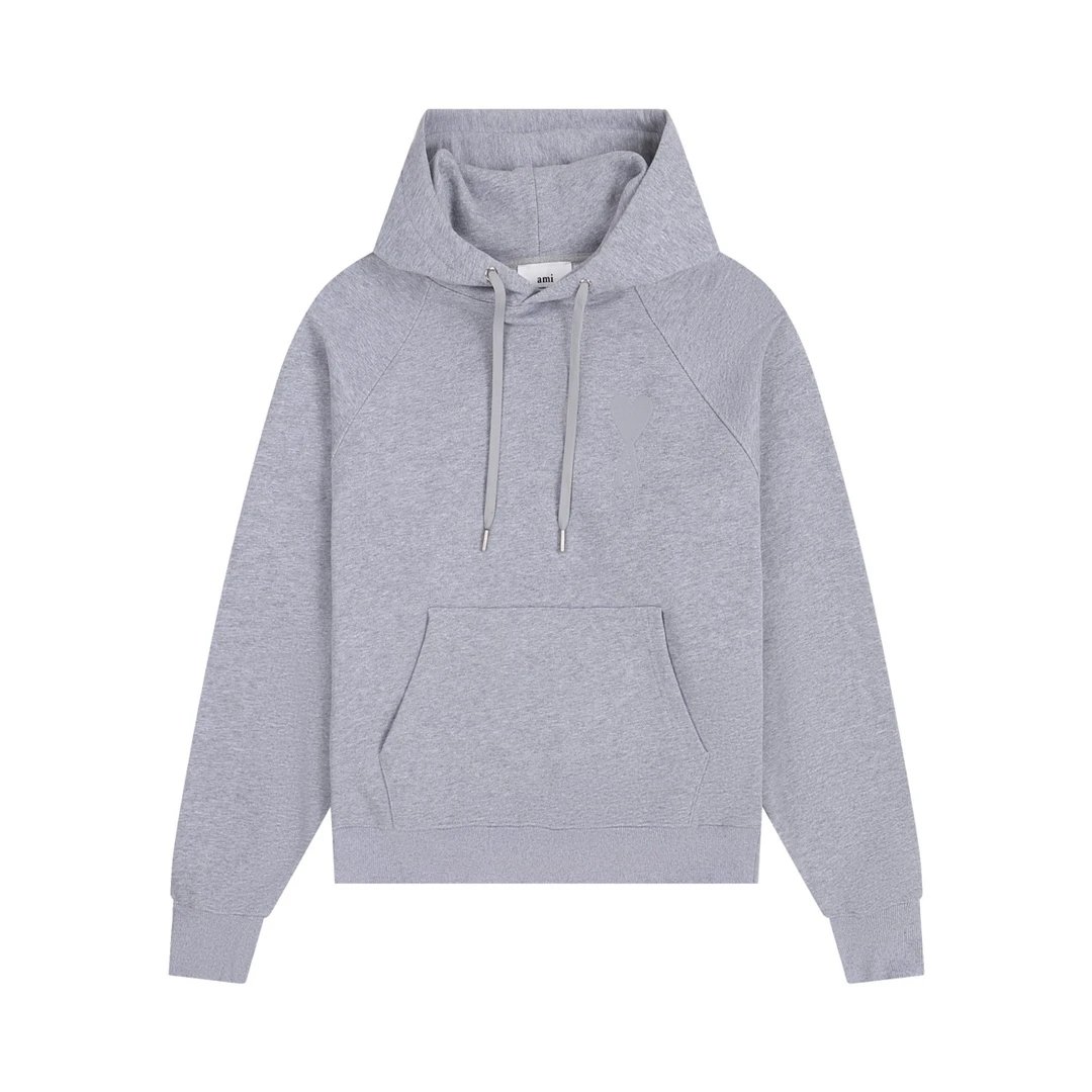 AMI Paris College Hoodie Gray - 32