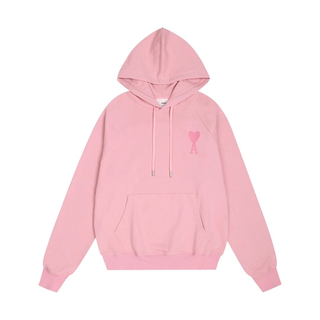 AMI Paris College Hoodie Gray - 27