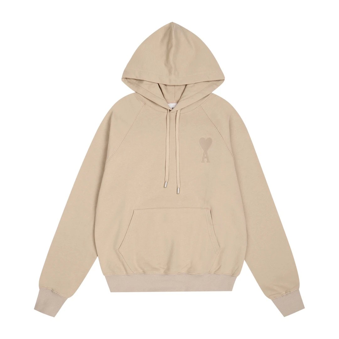 AMI Paris College Hoodie Gray - 31