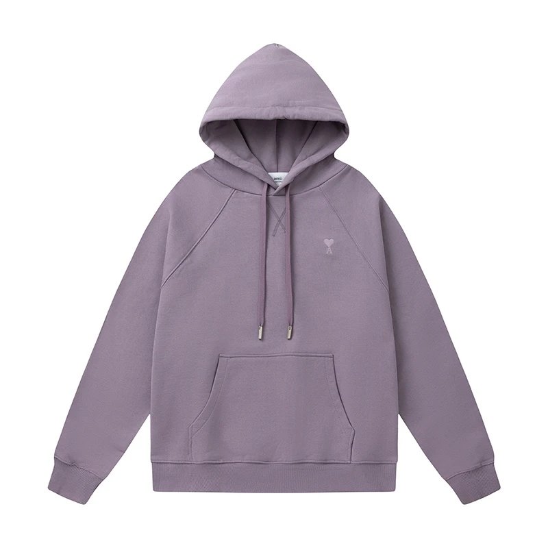 AMI Paris College Hoodie Gray - 44