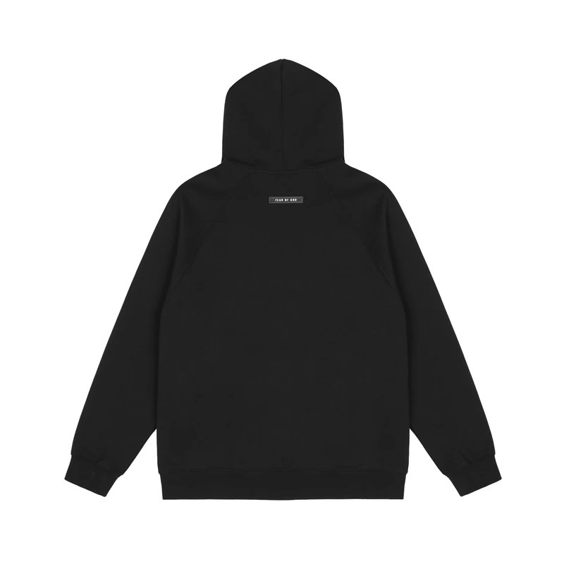 Design Three Bars Black Hoodie - 39
