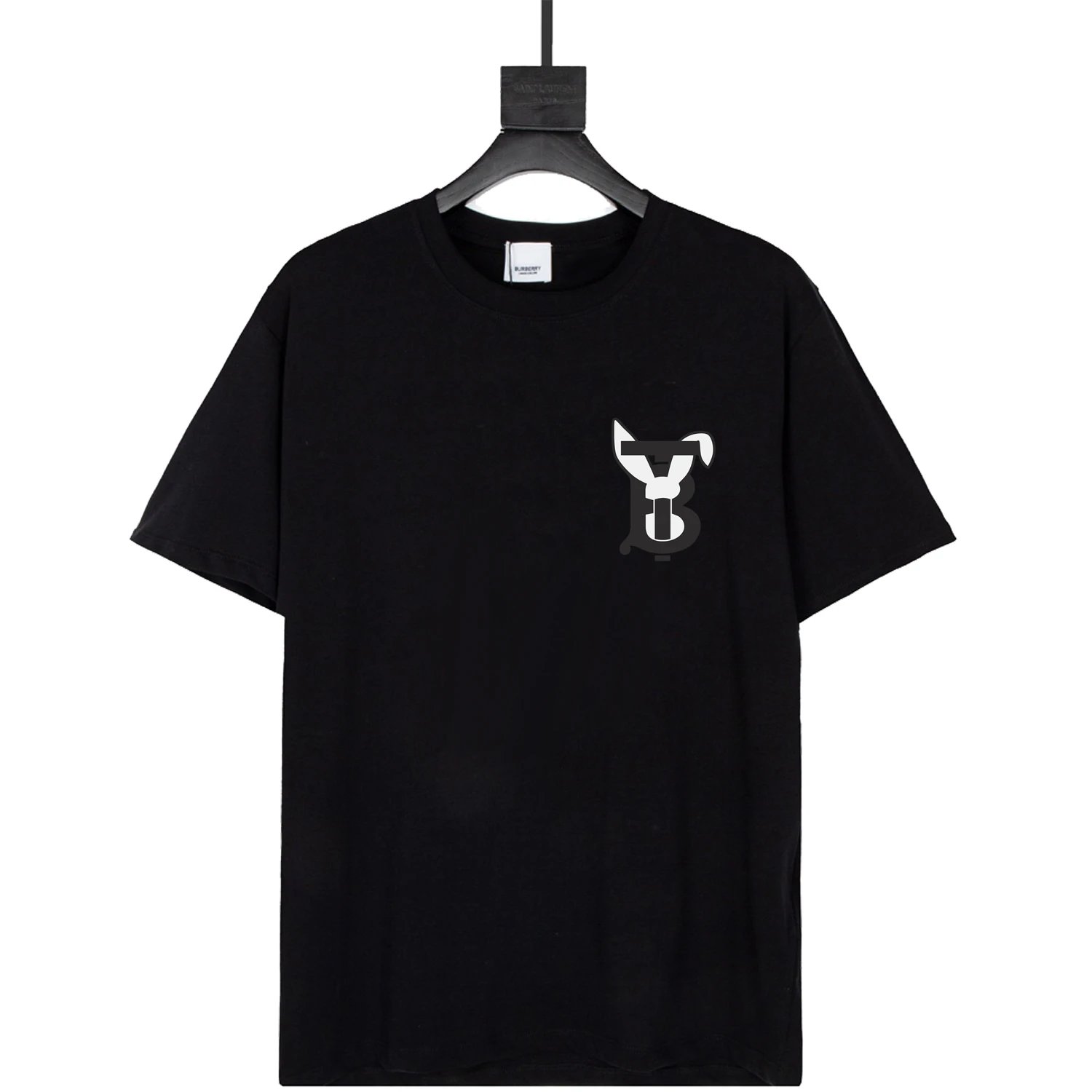 Burberry Logo-Embroidered Black T-Shirt - 16