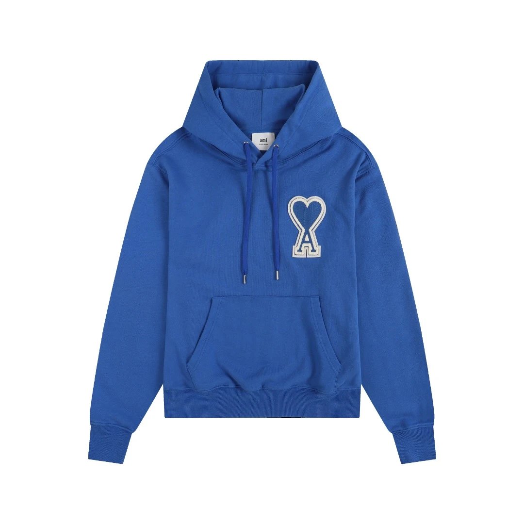 AMI Paris College Hoodie Gray - 43
