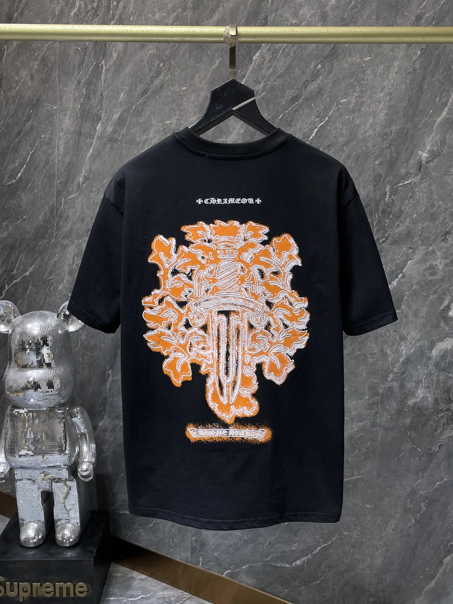 Chrome Hearts Gradient Logo Back Print T-Shirt Black - 34