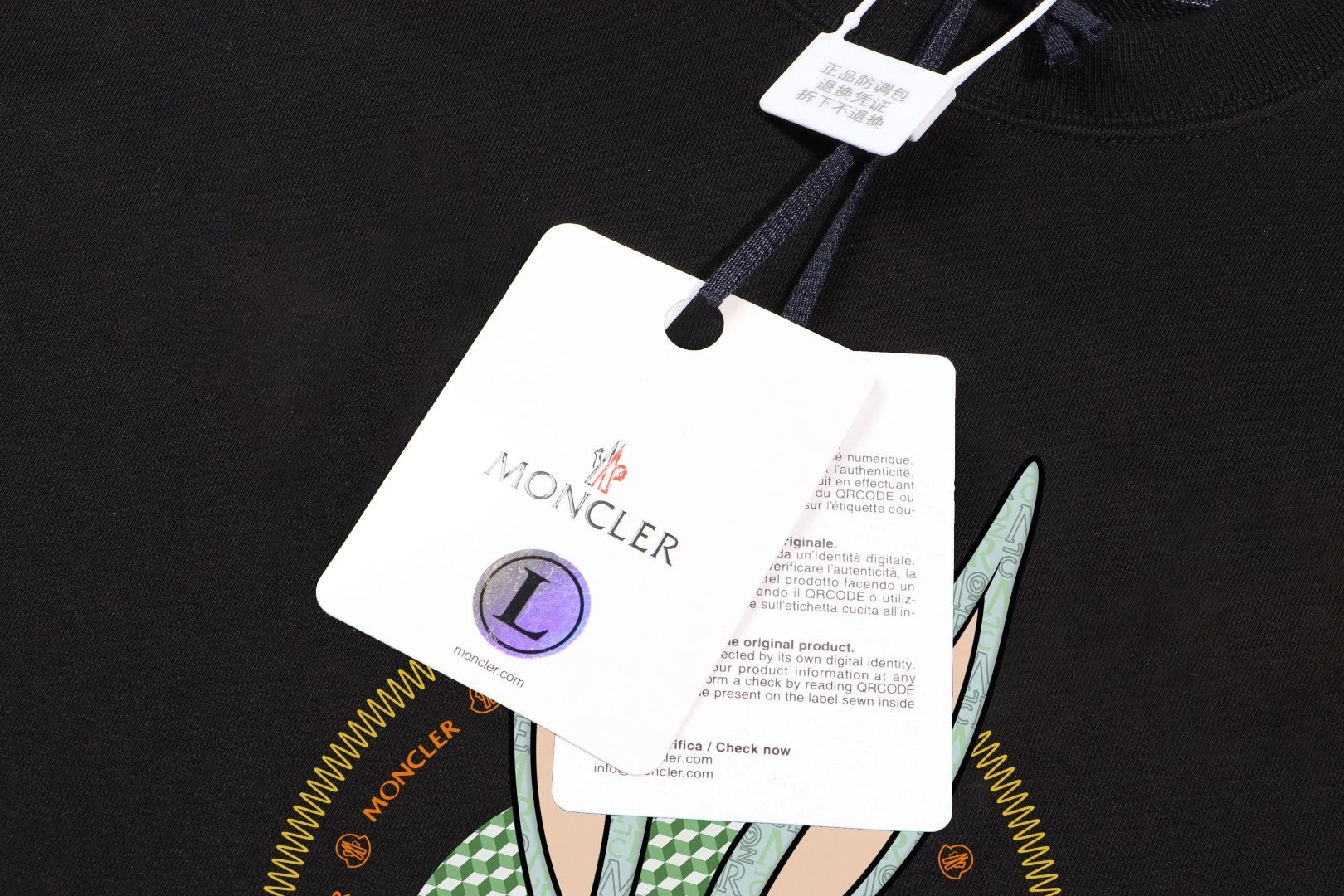 Moncler Logo Print White Hoodie - 4