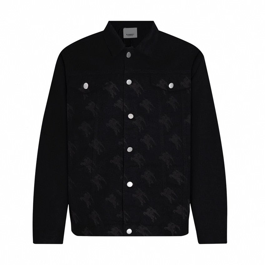 Burberry Logo-Embroidered Windbreaker Black Jacket Outerwear.windbreaker - 50