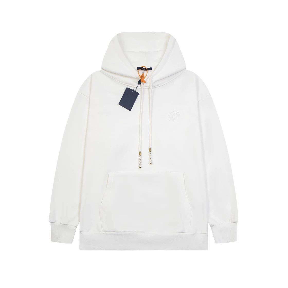 Louis Vuitton Monogram Embroidered Hoodie Navy - 24