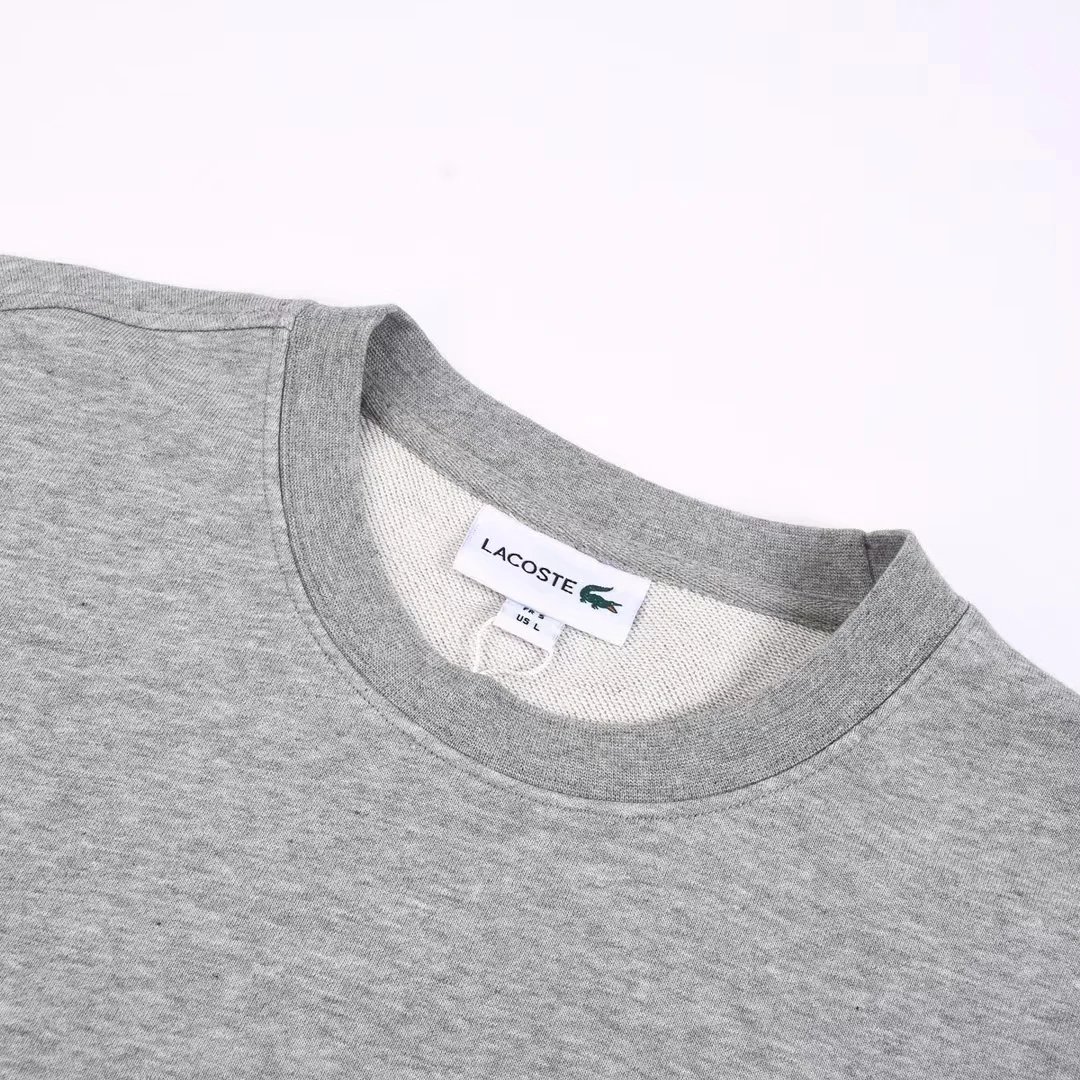 Lacoste Classic Crewneck Sweatshirt Gray Sweater - 6